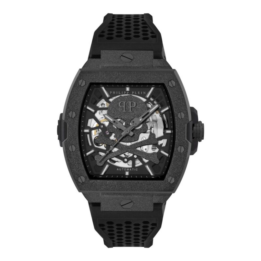 Philipp Plein The $keleton Frosted Automatic Watch Black Mens